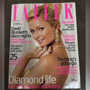 Tatler October 2005 Magazine – Paris Hilton – Vintage 2000s